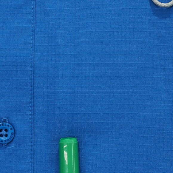 Cabelas Shirt Men Extra Large Blue Guidewear Fisherman Vented Ripstop Roll Tab - Picture 5 of 14